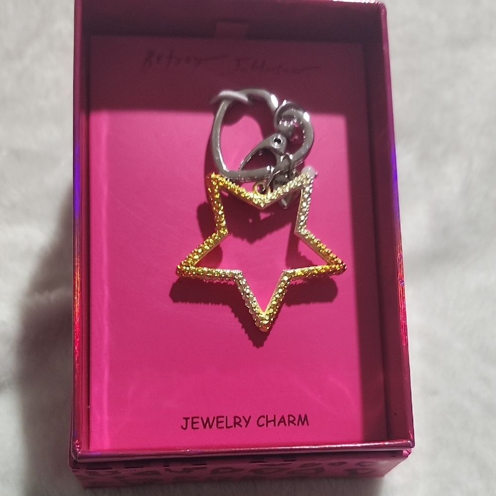 Betsey Johnson Gold Star Brooch